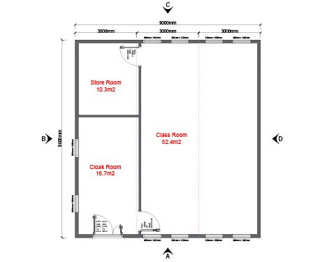 Featured Image - New 87m2 single classroom or self contained office